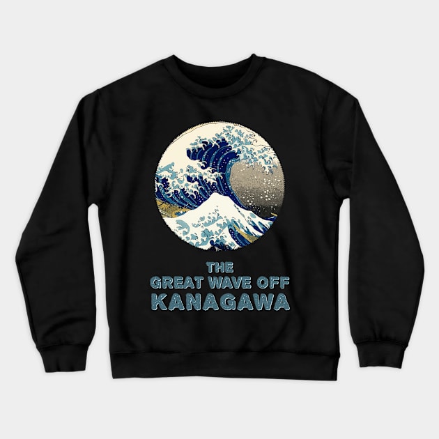 ✪ The Great Wave Off Kanagawa ✪ Vintage Watercolor Fan Art Hokusai Japanese Masterpiece Crewneck Sweatshirt by Naumovski